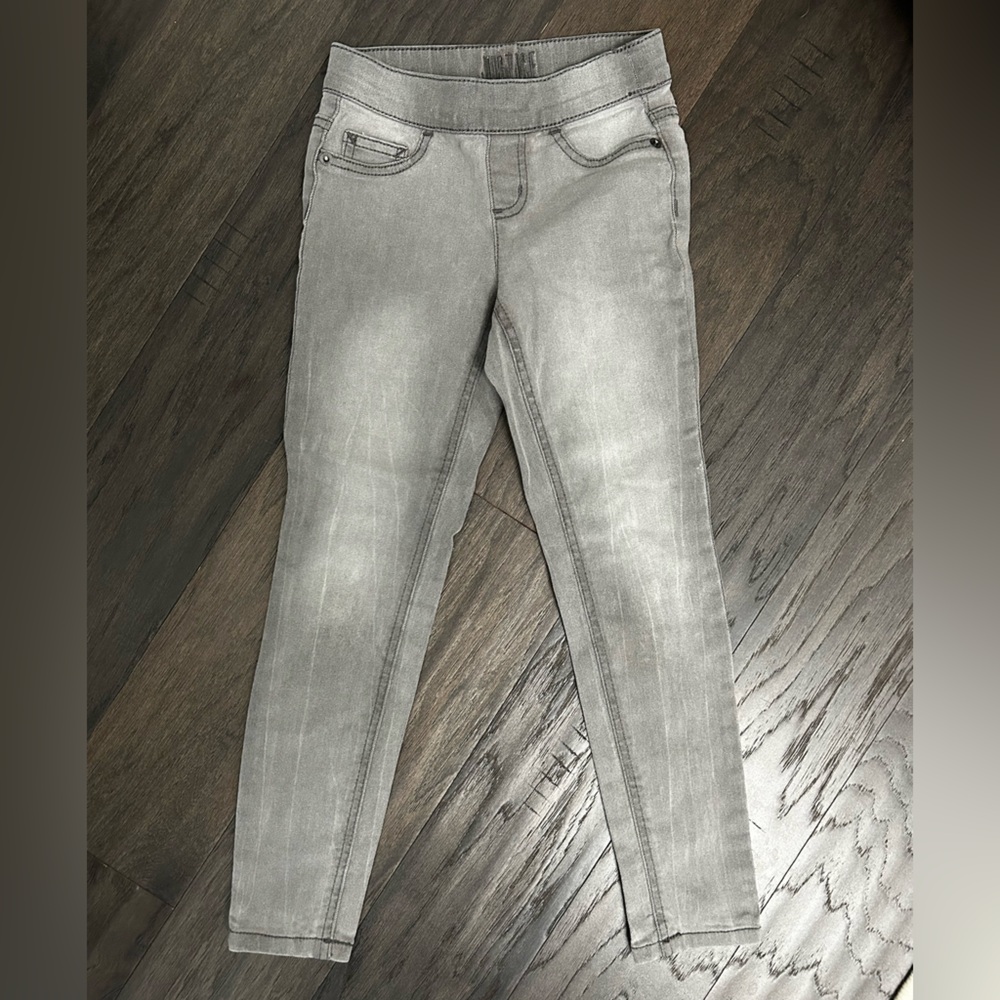 Girls grey denim legging